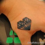 Фото Тату бриллиант от 02.10.2018 №214 - Diamond tattoo - tatufoto.com