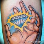 Фото Тату бриллиант от 02.10.2018 №252 - Diamond tattoo - tatufoto.com