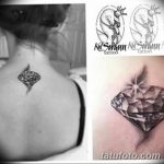 Фото Тату бриллиант от 02.10.2018 №257 - Diamond tattoo - tatufoto.com