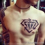 Фото Тату бриллиант от 02.10.2018 №263 - Diamond tattoo - tatufoto.com