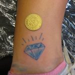 Фото Тату бриллиант от 02.10.2018 №290 - Diamond tattoo - tatufoto.com