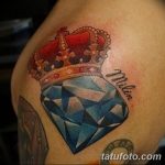 Фото Тату бриллиант от 02.10.2018 №297 - Diamond tattoo - tatufoto.com