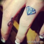 Фото Тату бриллиант от 02.10.2018 №302 - Diamond tattoo - tatufoto.com