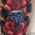 Фото Тату бриллиант от 02.10.2018 №310 - Diamond tattoo - tatufoto.com