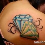 Фото Тату бриллиант от 02.10.2018 №325 - Diamond tattoo - tatufoto.com