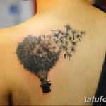 Фото пример рисунка тату одуванчик от 02.10.2018 №005 - dandelion tattoo - tatufoto.com