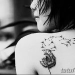 Фото пример рисунка тату одуванчик от 02.10.2018 №024 - dandelion tattoo - tatufoto.com