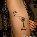 Фото пример рисунка тату одуванчик от 02.10.2018 №209 - dandelion tattoo - tatufoto.com