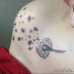 Фото пример рисунка тату одуванчик от 02.10.2018 №228 - dandelion tattoo - tatufoto.com