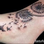 Фото пример рисунка тату одуванчик от 02.10.2018 №240 - dandelion tattoo - tatufoto.com