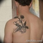 Фото пример рисунка тату одуванчик от 02.10.2018 №244 - dandelion tattoo - tatufoto.com