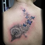 Фото пример рисунка тату одуванчик от 02.10.2018 №261 - dandelion tattoo - tatufoto.com