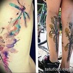 Фото пример рисунка тату одуванчик от 02.10.2018 №264 - dandelion tattoo - tatufoto.com