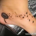 Фото пример рисунка тату одуванчик от 02.10.2018 №272 - dandelion tattoo - tatufoto.com