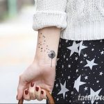 Фото пример рисунка тату одуванчик от 02.10.2018 №274 - dandelion tattoo - tatufoto.com