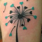 Фото пример рисунка тату одуванчик от 02.10.2018 №280 - dandelion tattoo - tatufoto.com
