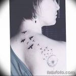 Фото пример рисунка тату одуванчик от 02.10.2018 №283 - dandelion tattoo - tatufoto.com
