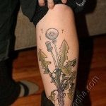 Фото пример рисунка тату одуванчик от 02.10.2018 №289 - dandelion tattoo - tatufoto.com