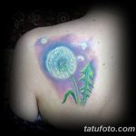 Фото пример рисунка тату одуванчик от 02.10.2018 №291 - dandelion tattoo - tatufoto.com