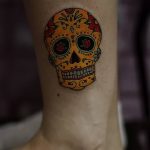 Фото рисунка Сахарный череп тату 30.10.2018 №004 - Sugar Skull Tattoo - tatufoto.com