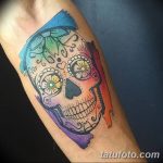 Фото рисунка Сахарный череп тату 30.10.2018 №021 - Sugar Skull Tattoo - tatufoto.com