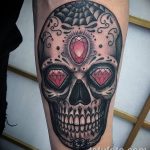Фото рисунка Сахарный череп тату 30.10.2018 №022 - Sugar Skull Tattoo - tatufoto.com