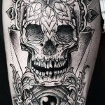 Фото рисунка Сахарный череп тату 30.10.2018 №025 - Sugar Skull Tattoo - tatufoto.com