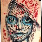 Фото рисунка Сахарный череп тату 30.10.2018 №029 - Sugar Skull Tattoo - tatufoto.com