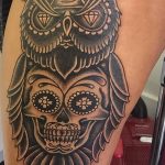 Фото рисунка Сахарный череп тату 30.10.2018 №038 - Sugar Skull Tattoo - tatufoto.com