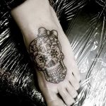 Фото рисунка Сахарный череп тату 30.10.2018 №040 - Sugar Skull Tattoo - tatufoto.com