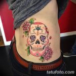 Фото рисунка Сахарный череп тату 30.10.2018 №042 - Sugar Skull Tattoo - tatufoto.com