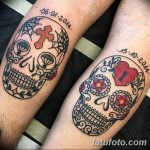 Фото рисунка Сахарный череп тату 30.10.2018 №058 - Sugar Skull Tattoo - tatufoto.com