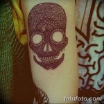 Фото рисунка Сахарный череп тату 30.10.2018 №071 - Sugar Skull Tattoo - tatufoto.com