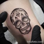 Фото рисунка Сахарный череп тату 30.10.2018 №077 - Sugar Skull Tattoo - tatufoto.com