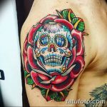 Фото рисунка Сахарный череп тату 30.10.2018 №082 - Sugar Skull Tattoo - tatufoto.com