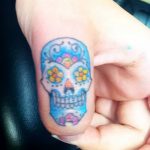 Фото рисунка Сахарный череп тату 30.10.2018 №085 - Sugar Skull Tattoo - tatufoto.com