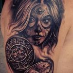 Фото рисунка Сахарный череп тату 30.10.2018 №090 - Sugar Skull Tattoo - tatufoto.com