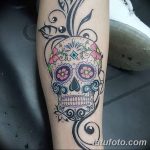 Фото рисунка Сахарный череп тату 30.10.2018 №093 - Sugar Skull Tattoo - tatufoto.com