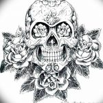 Фото рисунка Сахарный череп тату 30.10.2018 №095 - Sugar Skull Tattoo - tatufoto.com
