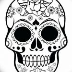 Фото рисунка Сахарный череп тату 30.10.2018 №100 - Sugar Skull Tattoo - tatufoto.com