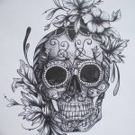 Фото рисунка Сахарный череп тату 30.10.2018 №102 - Sugar Skull Tattoo - tatufoto.com