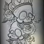 Фото рисунка Сахарный череп тату 30.10.2018 №105 - Sugar Skull Tattoo - tatufoto.com