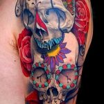 Фото рисунка Сахарный череп тату 30.10.2018 №112 - Sugar Skull Tattoo - tatufoto.com