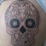 Фото рисунка Сахарный череп тату 30.10.2018 №120 - Sugar Skull Tattoo - tatufoto.com