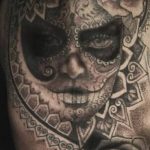 Фото рисунка Сахарный череп тату 30.10.2018 №124 - Sugar Skull Tattoo - tatufoto.com