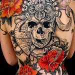 Фото рисунка Сахарный череп тату 30.10.2018 №133 - Sugar Skull Tattoo - tatufoto.com