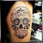 Фото рисунка Сахарный череп тату 30.10.2018 №144 - Sugar Skull Tattoo - tatufoto.com