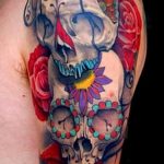 Фото рисунка Сахарный череп тату 30.10.2018 №163 - Sugar Skull Tattoo - tatufoto.com