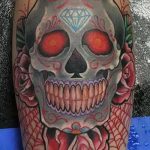 Фото рисунка Сахарный череп тату 30.10.2018 №166 - Sugar Skull Tattoo - tatufoto.com