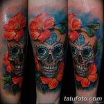 Фото рисунка Сахарный череп тату 30.10.2018 №173 - Sugar Skull Tattoo - tatufoto.com
